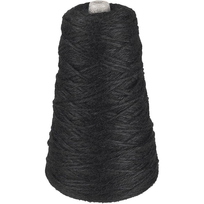 Trait Tex Acrylic 4-Ply Double-Weight Yarn Refill Cone, 315 yd Dispenser Box, Black, 8 oz Cone