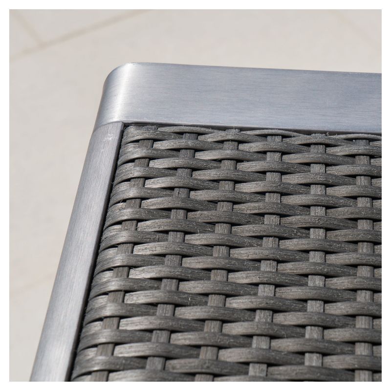 La Sola 3pc Metal Bistro Set - Black/Bronze - Christopher Knight Home