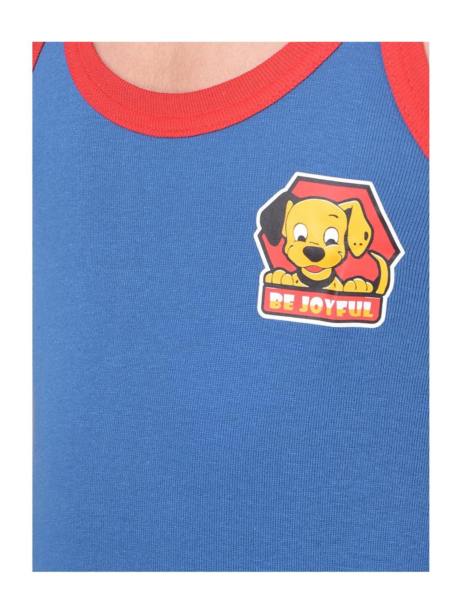 Dollar Bigboss Boys Multicolor Solid Vest (Pack Of 3)