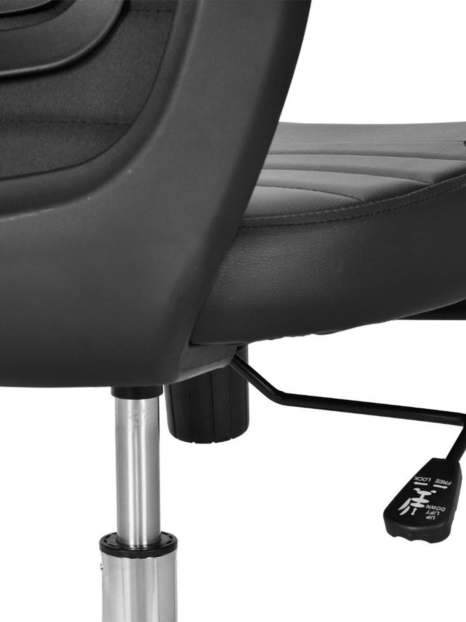 Nilkamal Aries Black Polyurethane Mid Back Office Chair