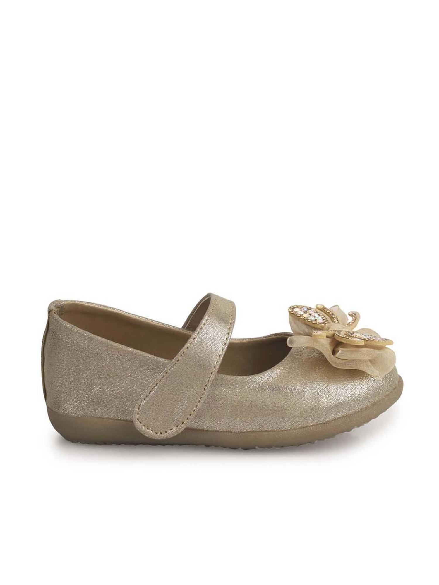 Minesole Kids Golden Mary Jane Shoes