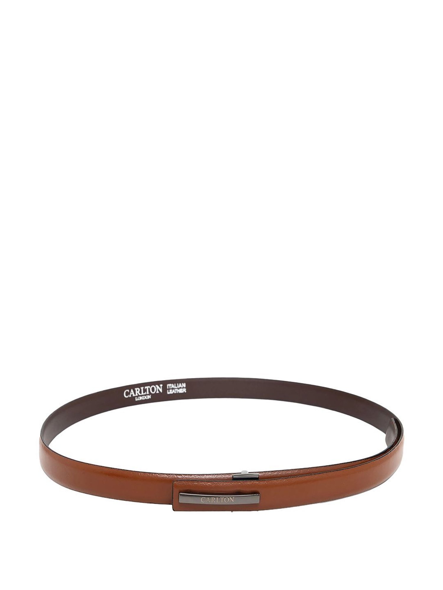 Carlton London Tan Leather Waist Belt For Women