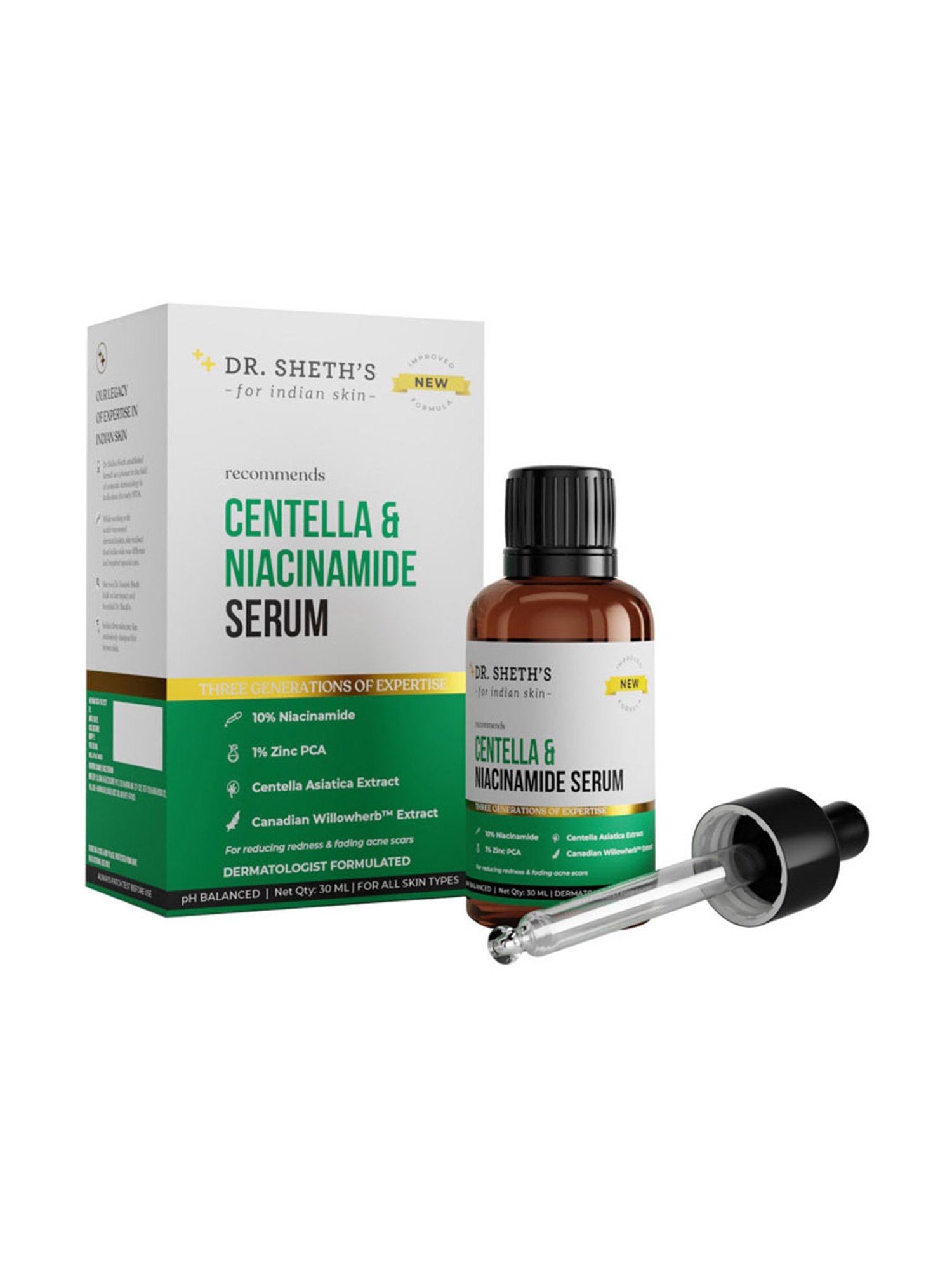 Dr. Sheth's Centella and Niacinamide Serum - 30 ml