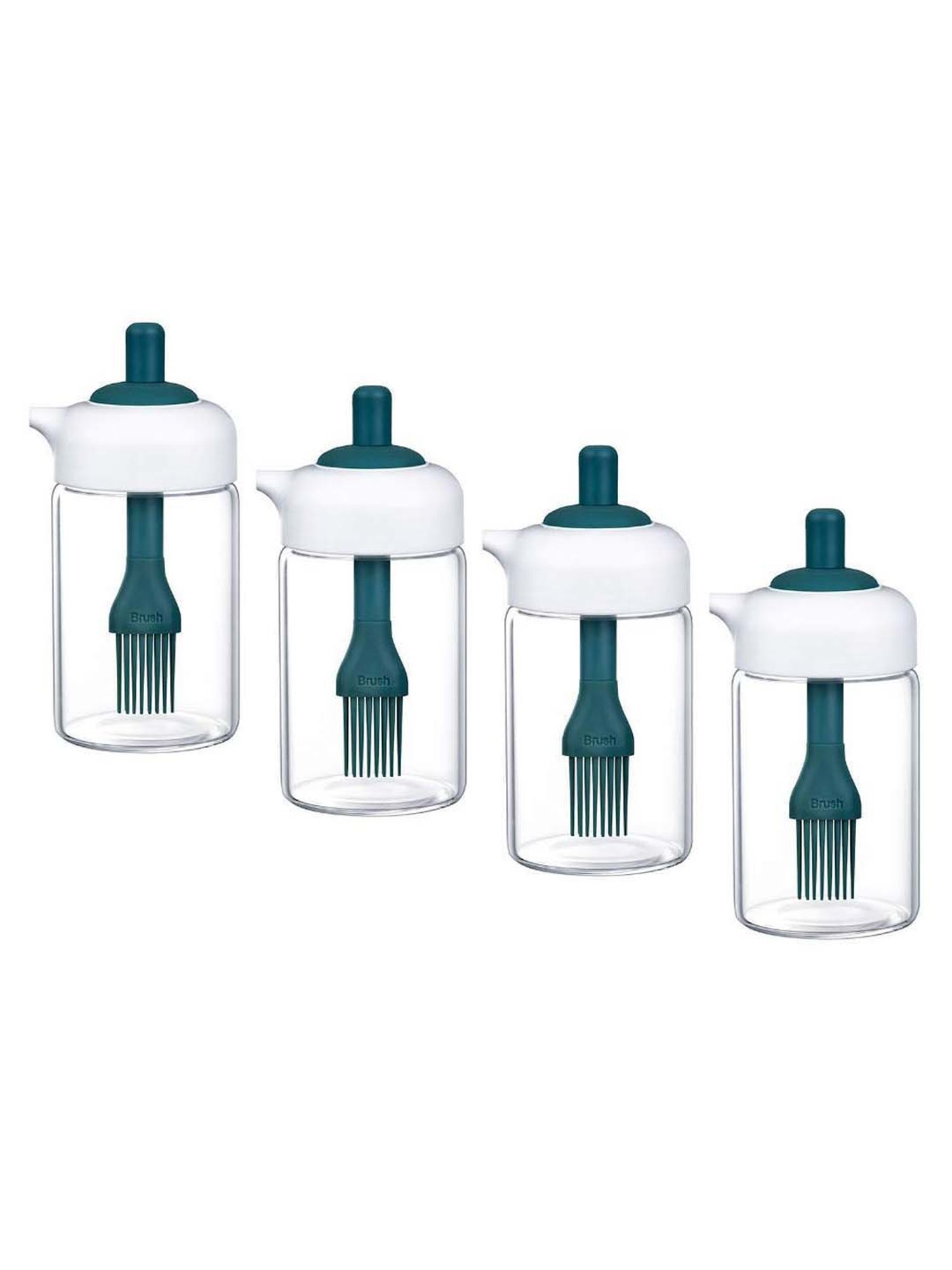 COLE & MASON White & Beige Ceramic Pourer - Set of 1