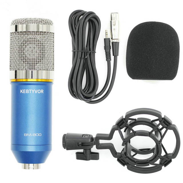 BM - 800 BM800 Professional Condenser Sound Recording Microphone with Shock Mount Sound Studio for Radio Braodcasting Microphone