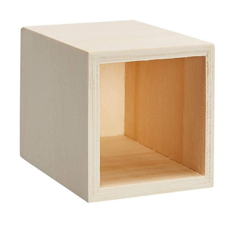 Genie Crafts 3-Pack Unfinished Wooden Pen and Pencil Holder Cups for Office Desk Organization and Diy Crafts, 3 X 3.5 inches