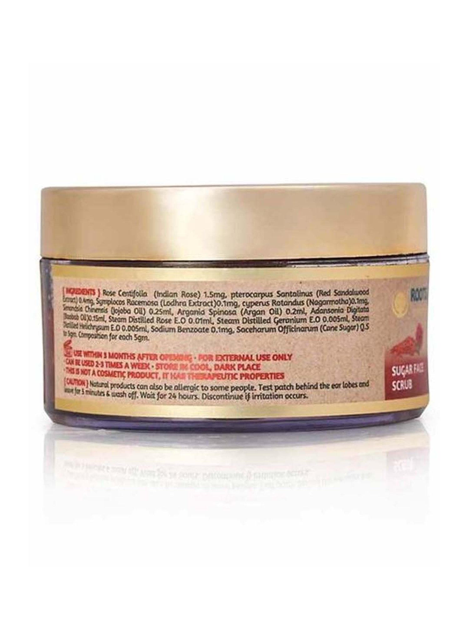 ROOTS AND HERBS Sugar Face Scrub (indian Rose And Red Sandalwood) - 100 gm