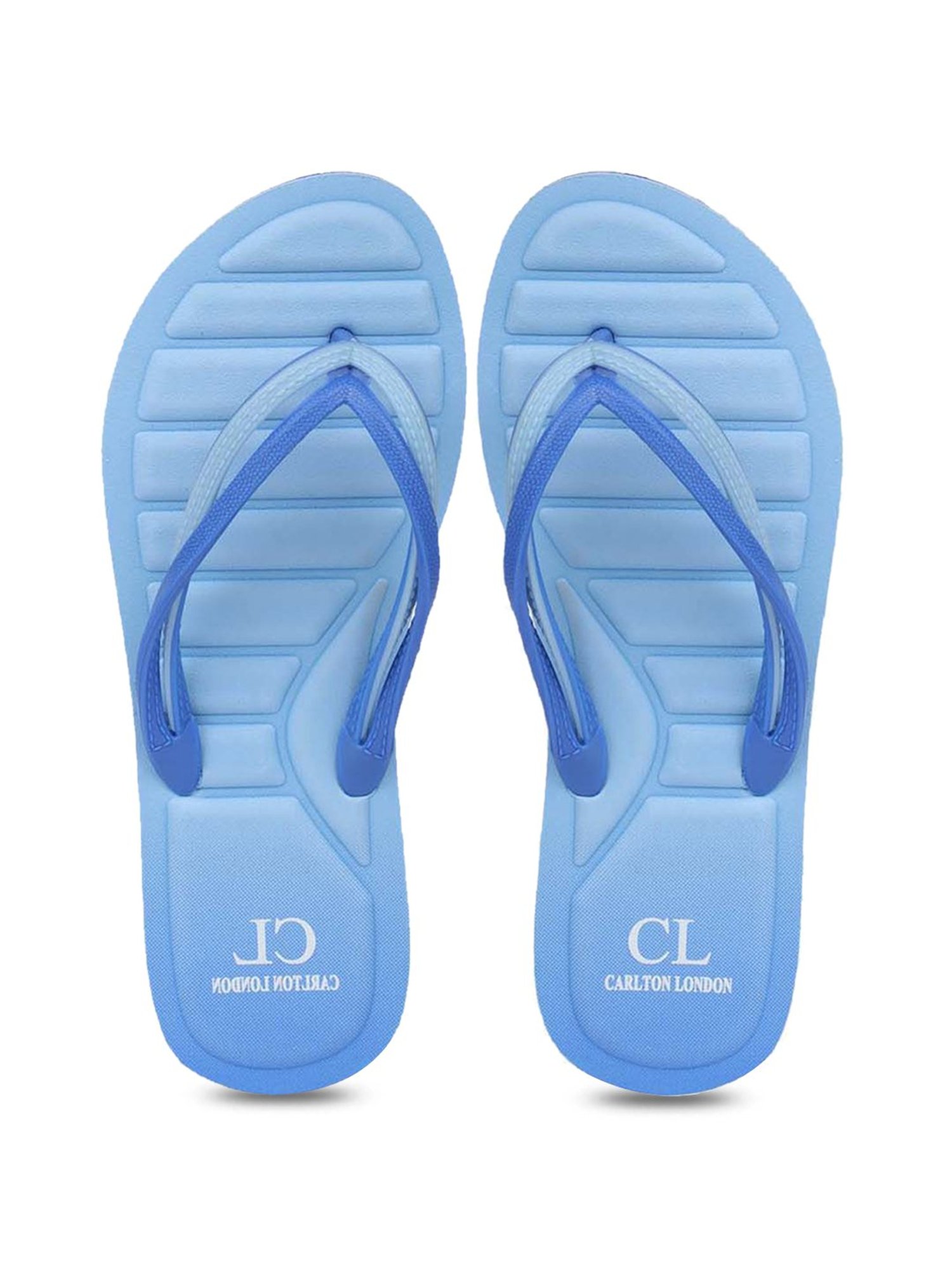 Carlton London Women's Blue Flip Flops