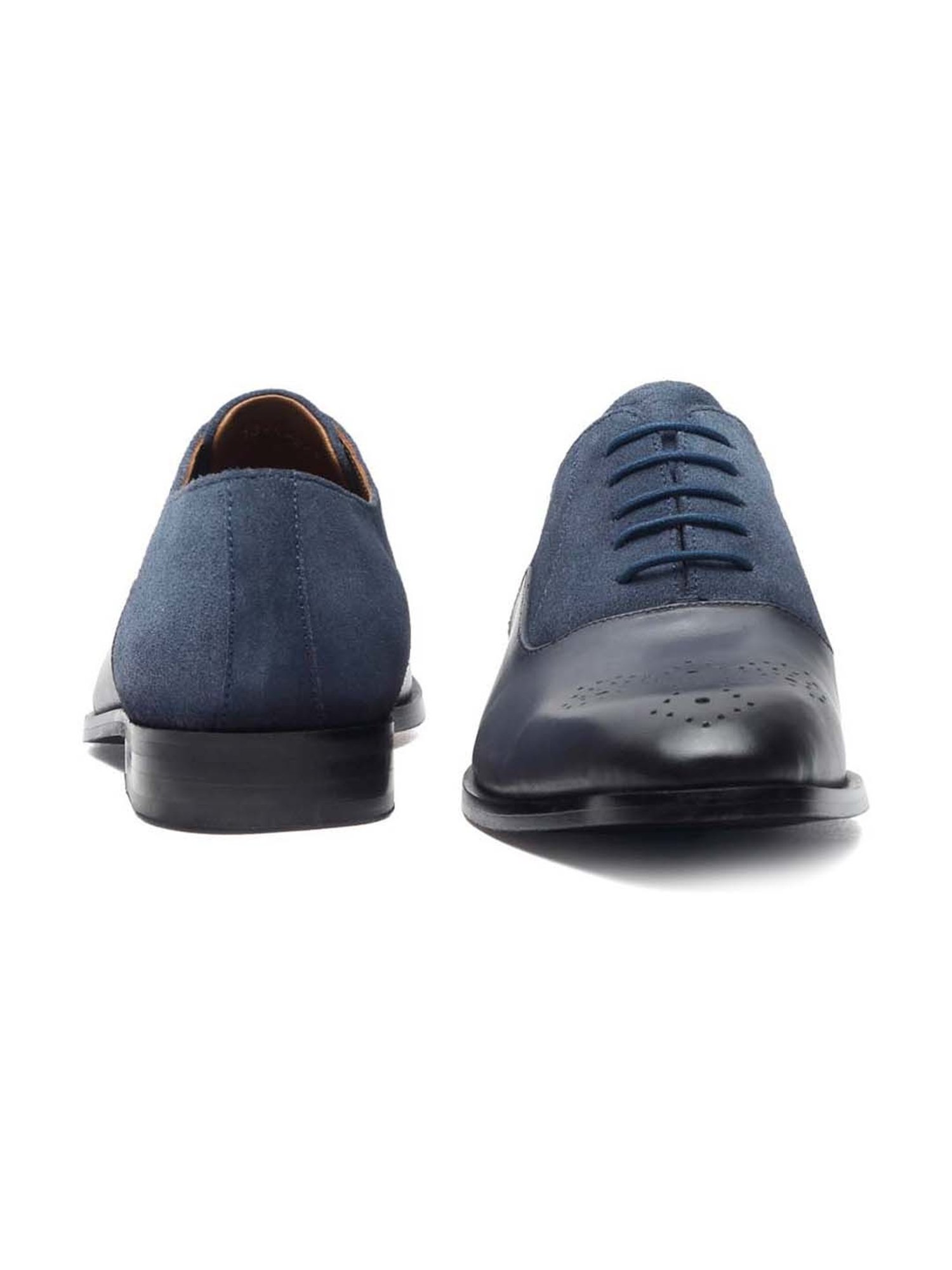 Louis Stitch Men's Federal Blue Brogue Shoes