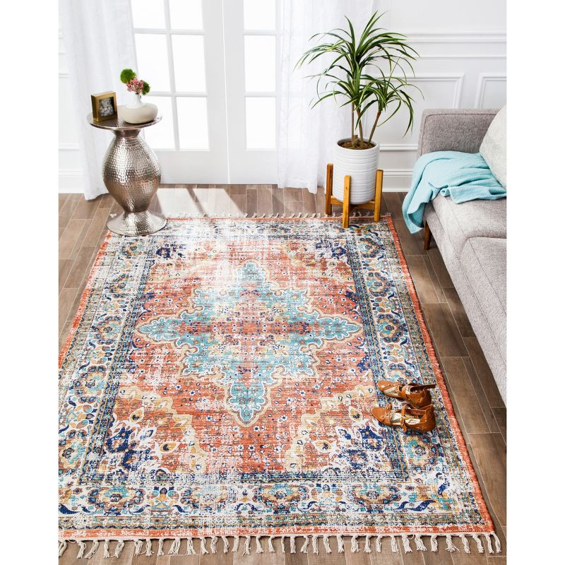 5'x7'6" Woven Medallion Area Rug - Anji Mountain