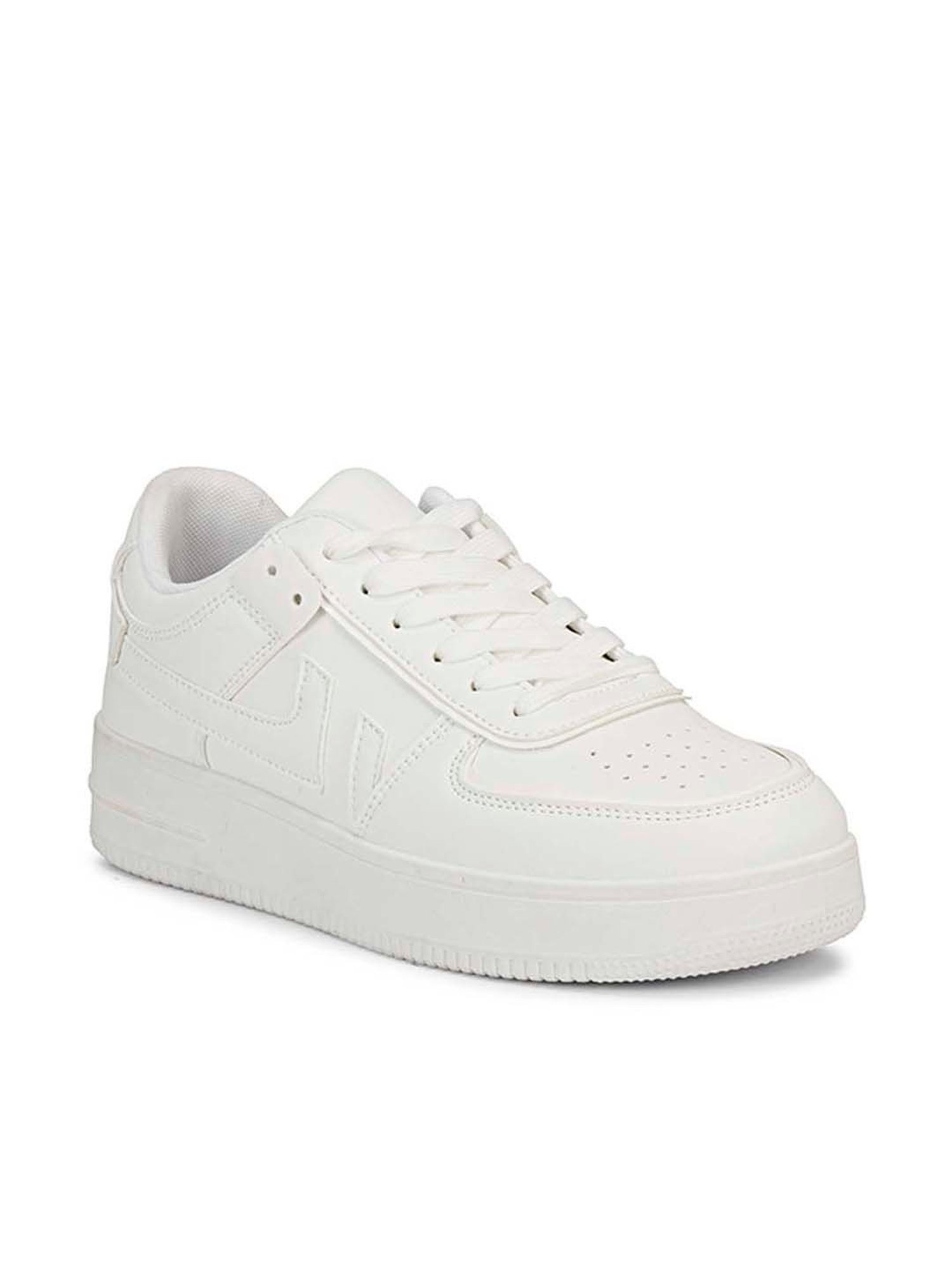 Mozafia Men's White Casual Sneakers