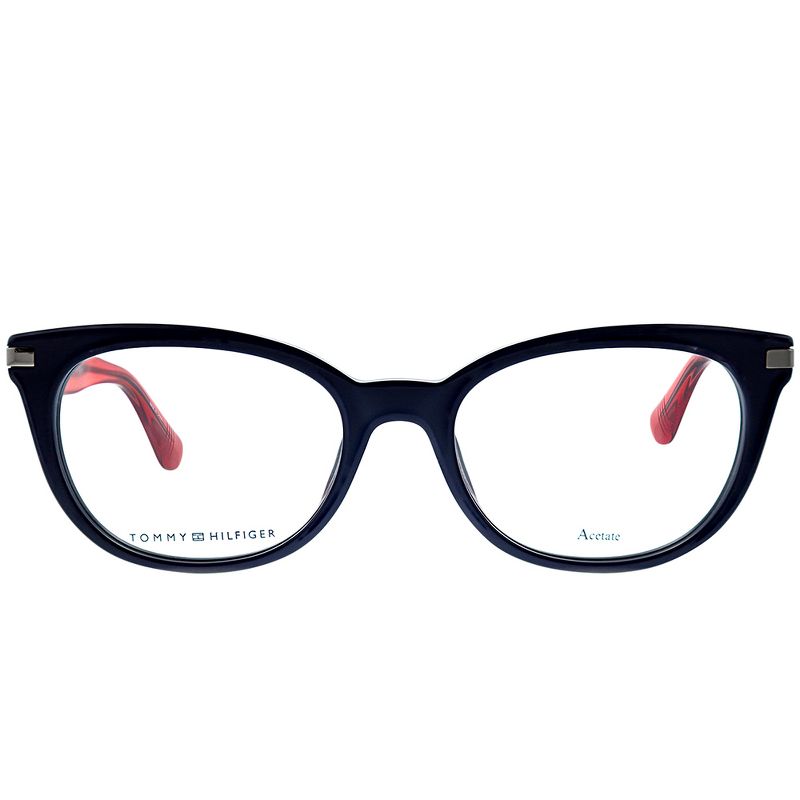 Tommy Hilfiger TH 1519 PJP Womens Cat-eye Eyeglasses Blue 50mm