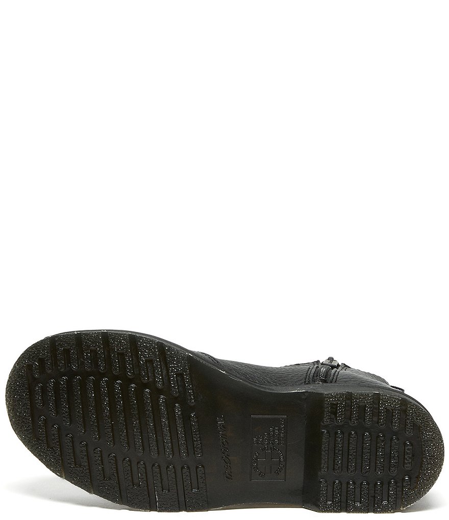 Dr. Martens Women's 2976 Milled Nappa Leather Zip Lug Sole Chelsea Boots