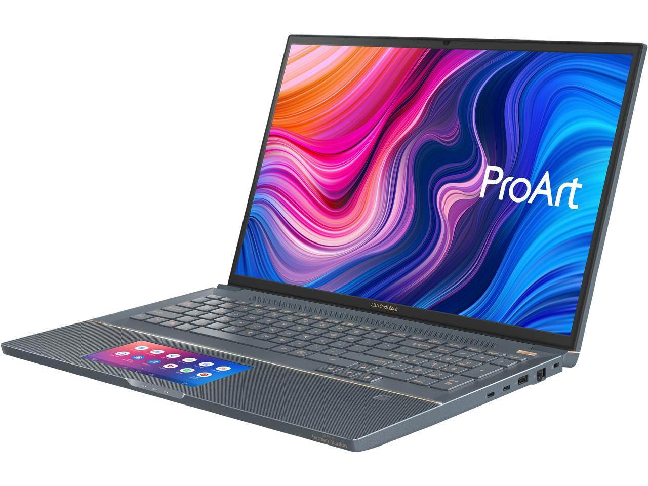 ASUS ProArt StudioBook Pro X 17" FHD Mobile Workstation Laptop Intel Xeon E-2276M (2.8 GHz), 64 GB, 4 TB SSD, NVIDIA Quadro RTX 5000, Windows 10 Pro - W730G5T-XH99 Star Grey