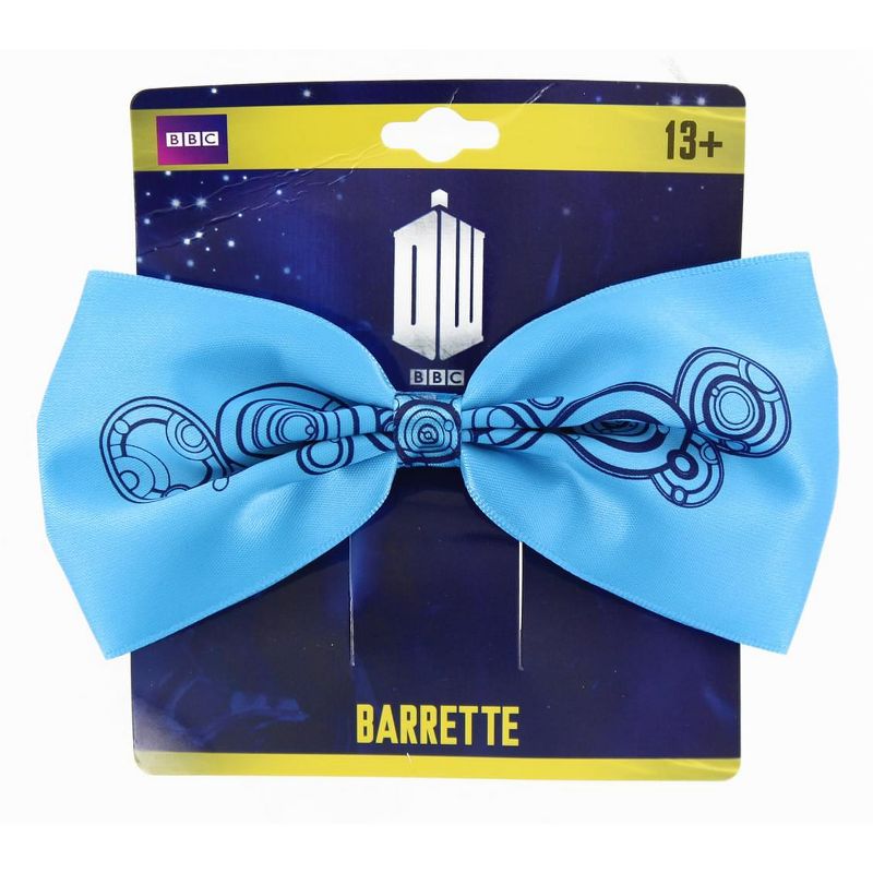 BBC Doctor Who Gallifreyan Print Hair Bow Barrette