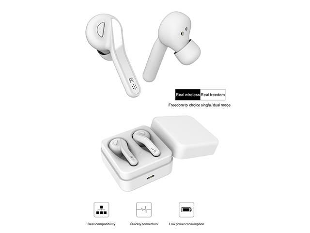 AutofeelSunriseoffice TWS Bluetooth Earphone Headset True Hifi Wireless Stereo Headphone With Mic 3D Bass Stereo Neckband Sport Earbuds For Phone iPhone Samsung Xiaomi