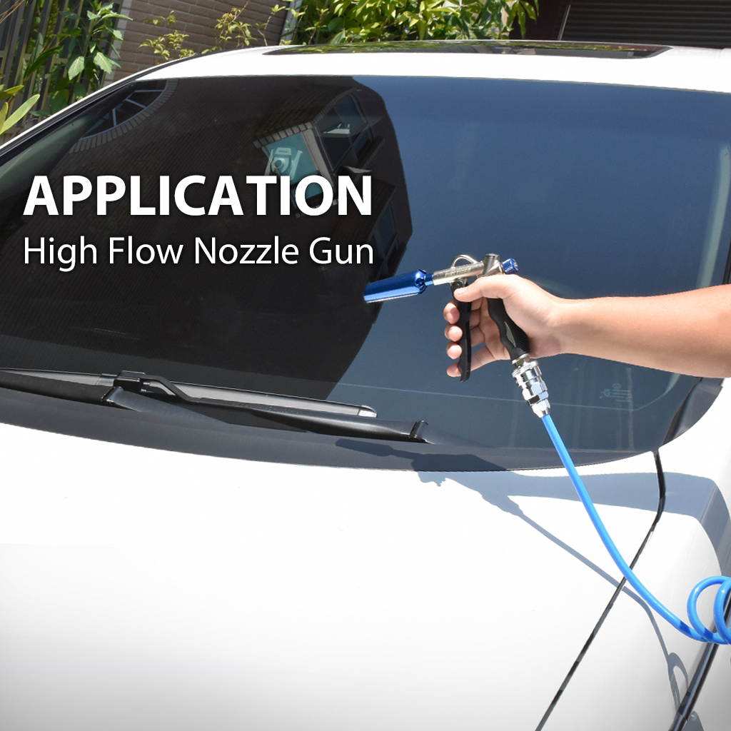 FIRSTINFO Two Way Air Duster Blow Gun with Adjustable Air Flow and Higher Flow Nozzle