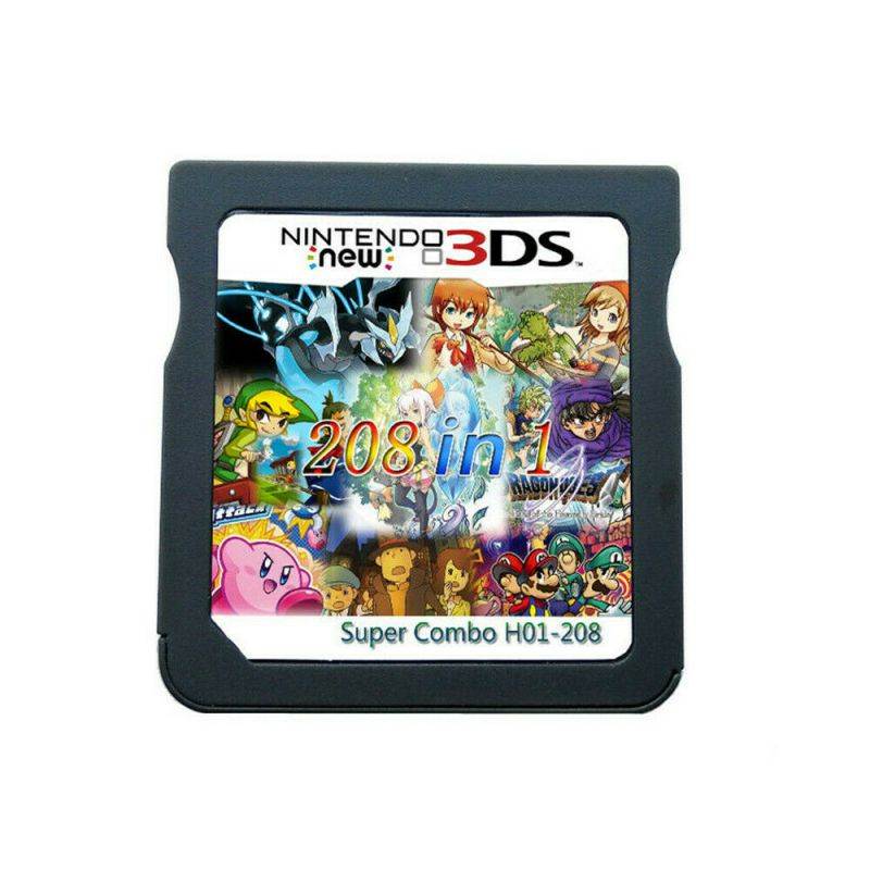208 in 1 NDS Games Cartridge Gaming for Nintendo DS DS Lite DSi 3DS 2DS