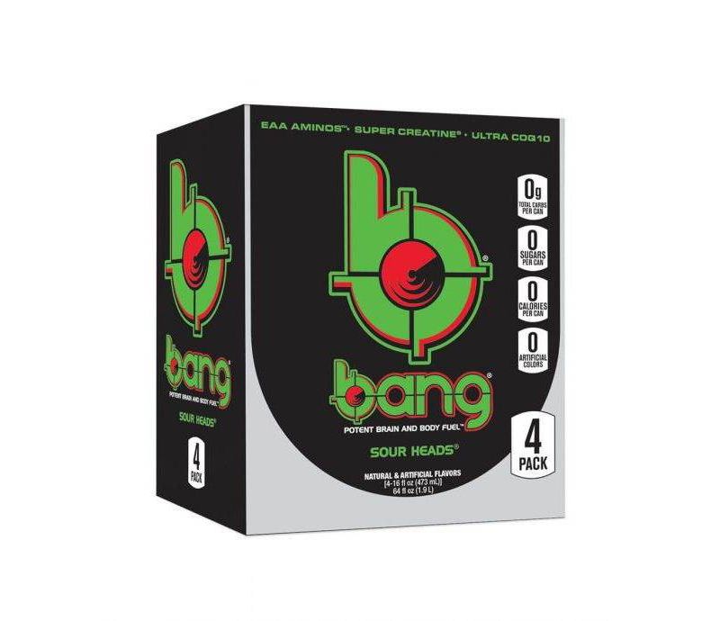 BANG Sour Heads Energy Drink - 4pk/16 fl oz Can