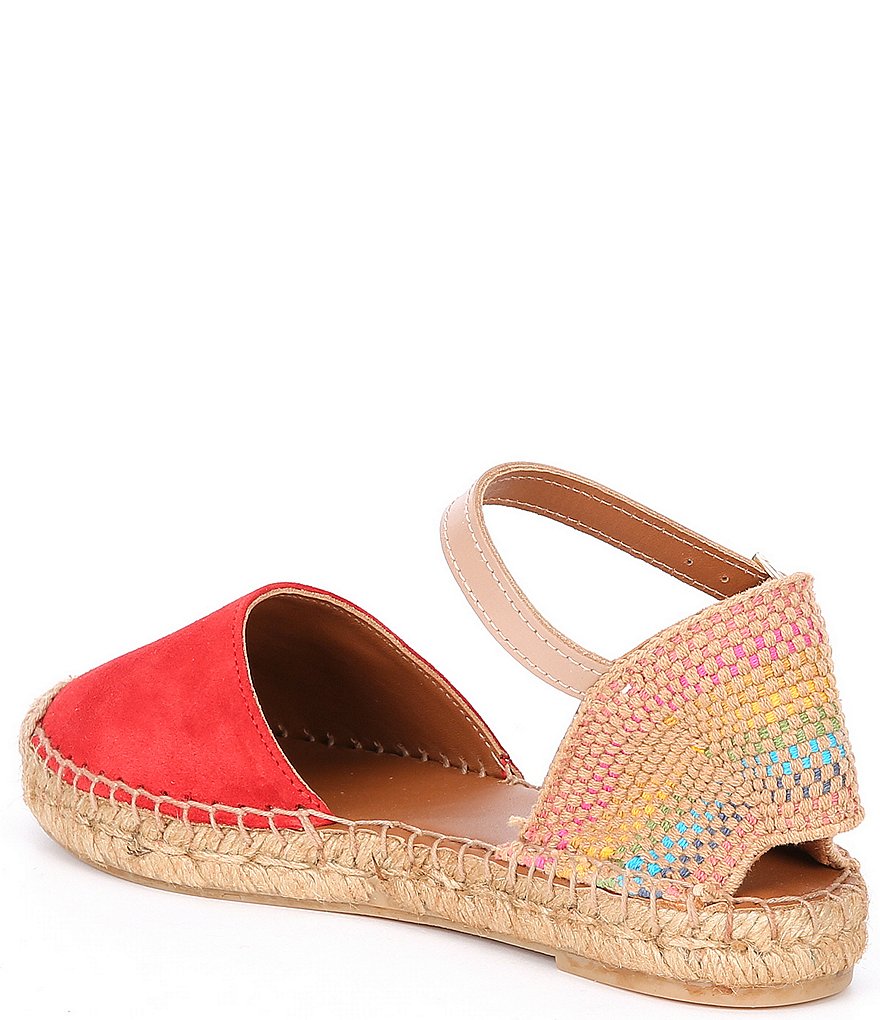 Kurt Geiger London Manty Suede Rainbow Detail Espadrilles