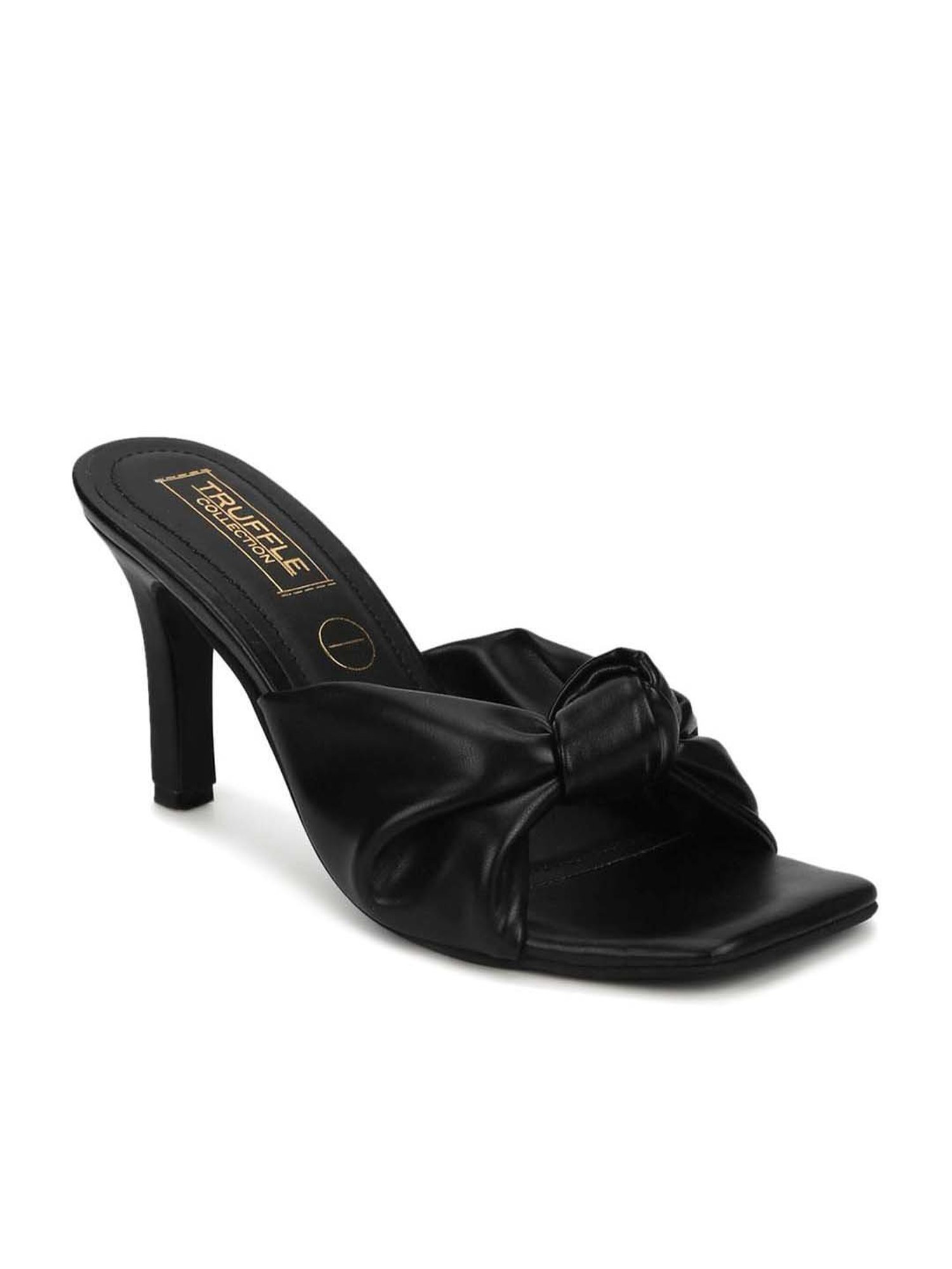 Truffle Collection Women's Black Casual Stilettos