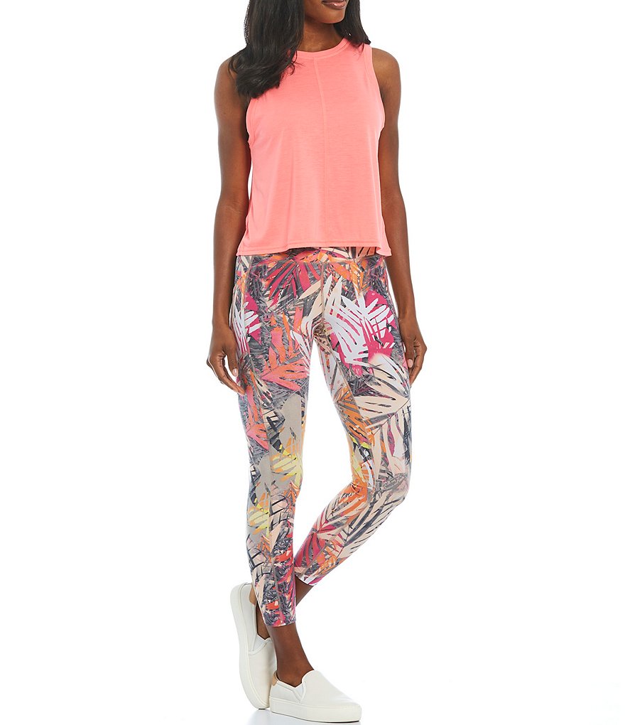 Calvin Klein Performance Relaxed Inset Crop Tank