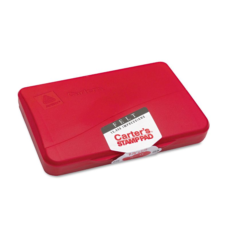 Carter's Felt Stamp Pad 4 1/4 x 2 3/4 Red 21071