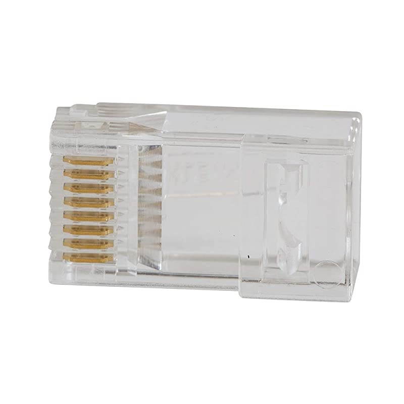 VDV826762 PassThru Modular Data Plug RJ45 CAT5e Pass Through Connectors 200Pack