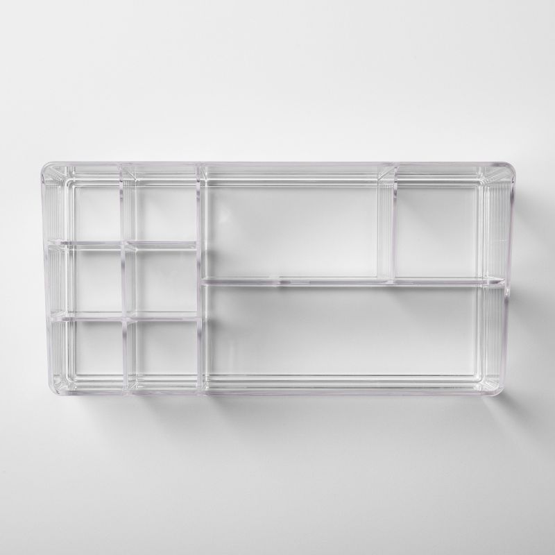 Curved Shower Caddy with Soap Tray Light Silver 24.15" - Elegant Home Fashions