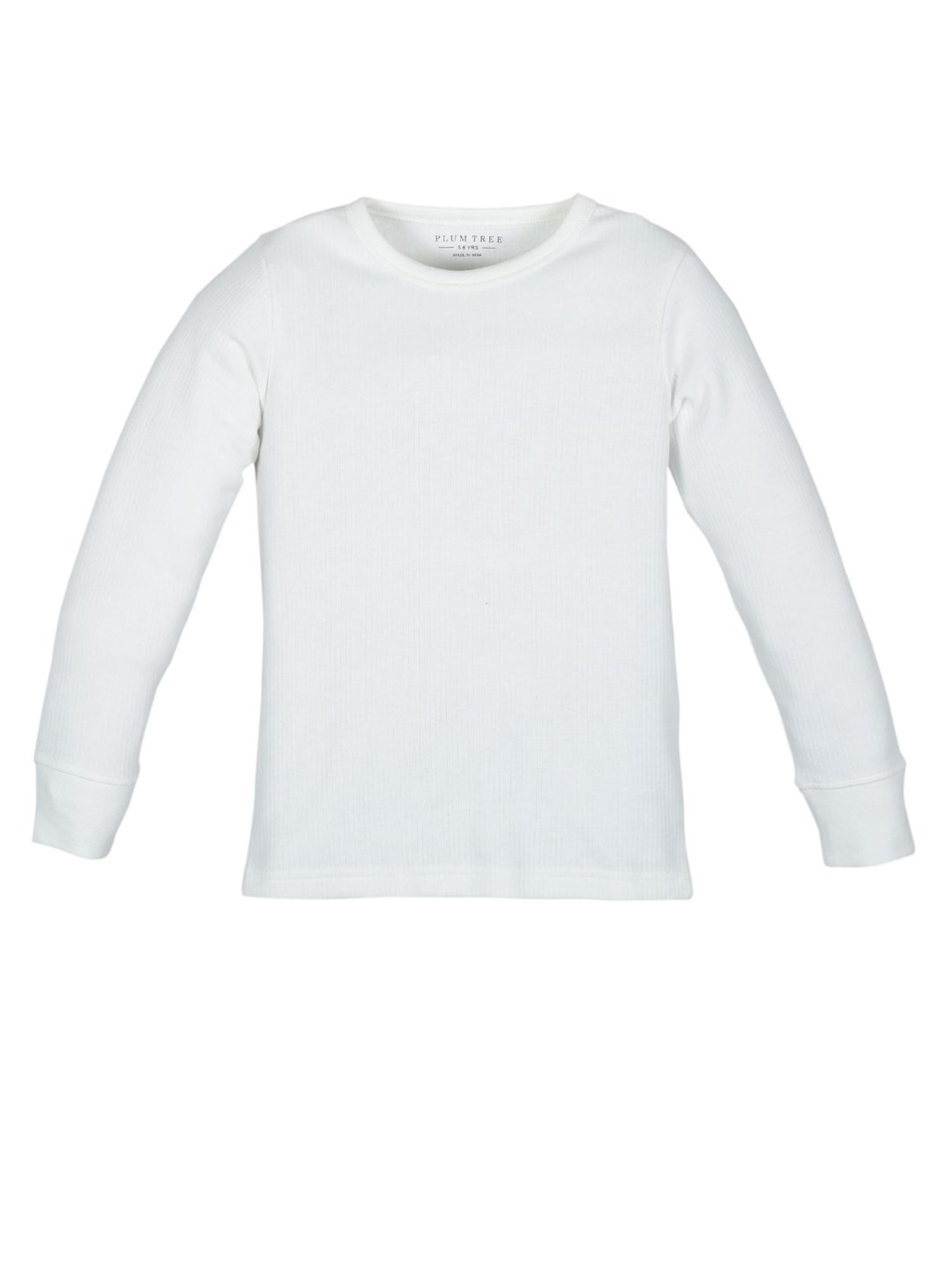 Dyca Kids Grey Melange Textured Thermal Top (Pack Of 2)