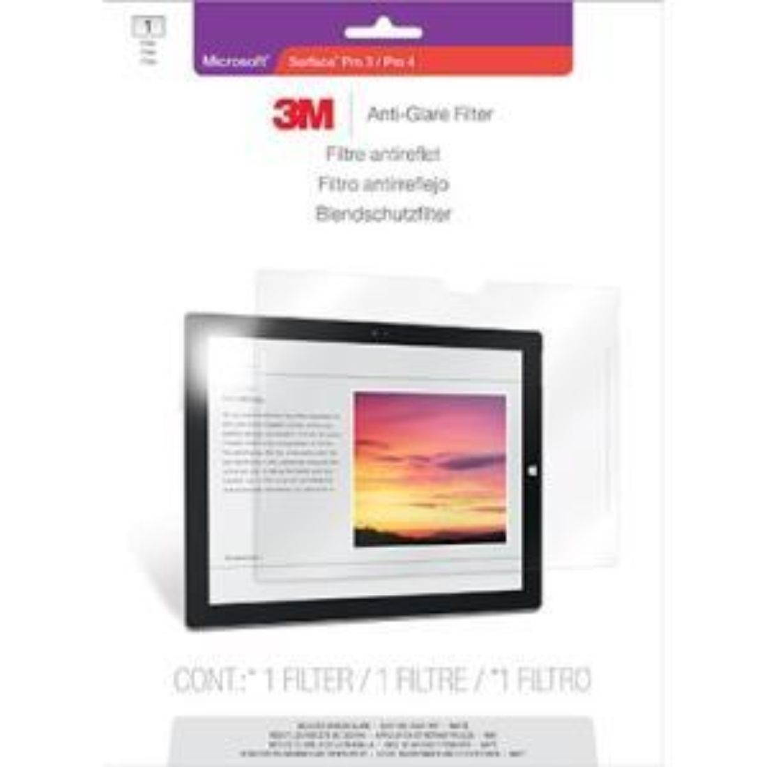 3M Anti-Glare Screen Protection Film for Microsoft Surface Pro 3 AFTMS001