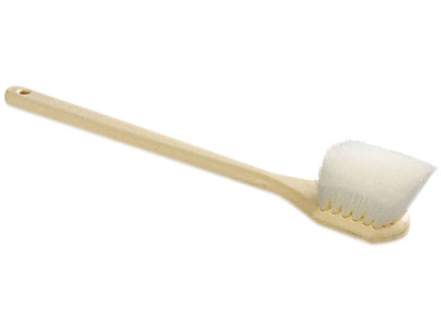 Nylon Bristle Utility Brush, 20", Tan Handle