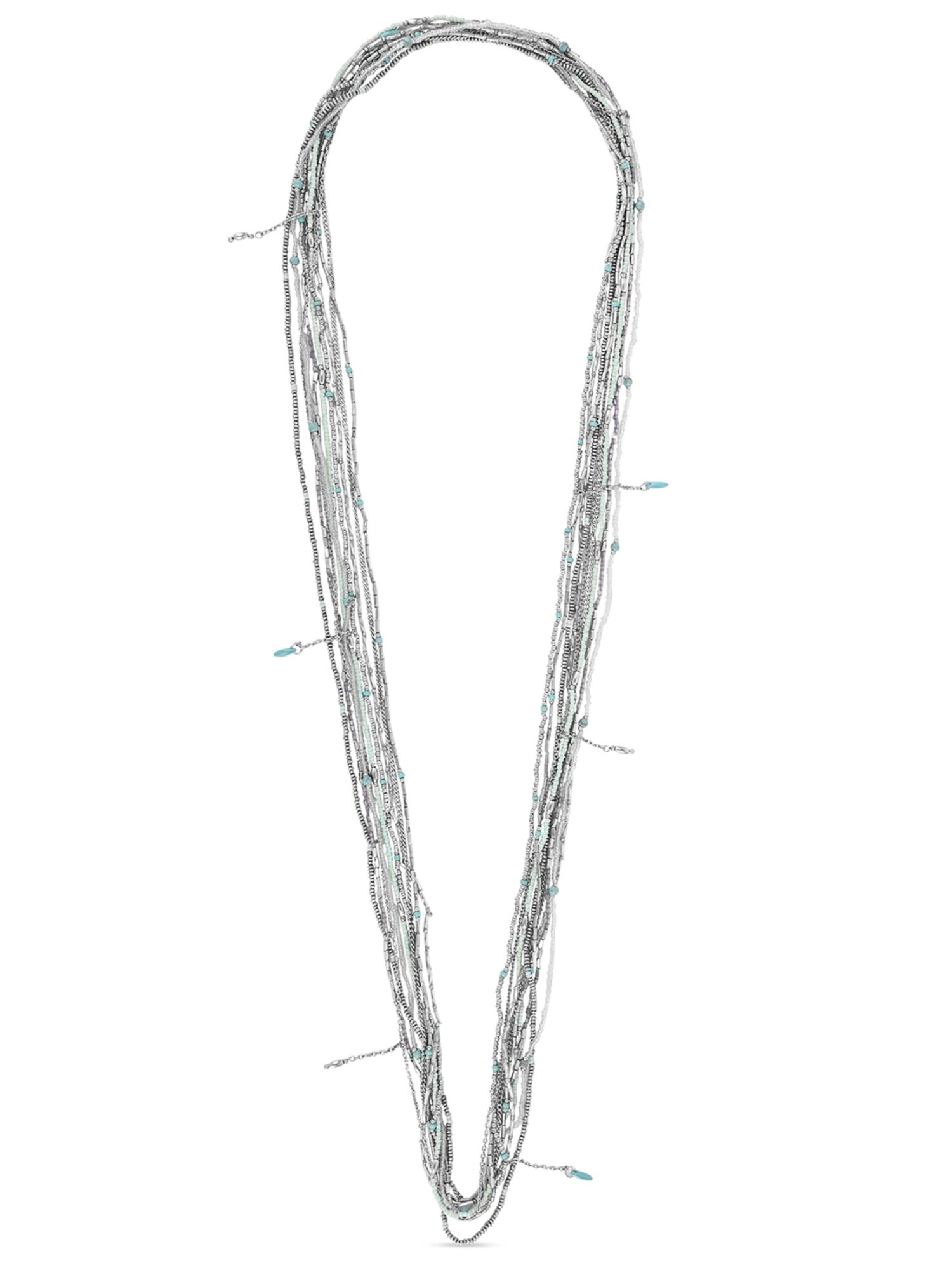 ToniQ Gold-Plated White Baroque Choker Necklace for Women