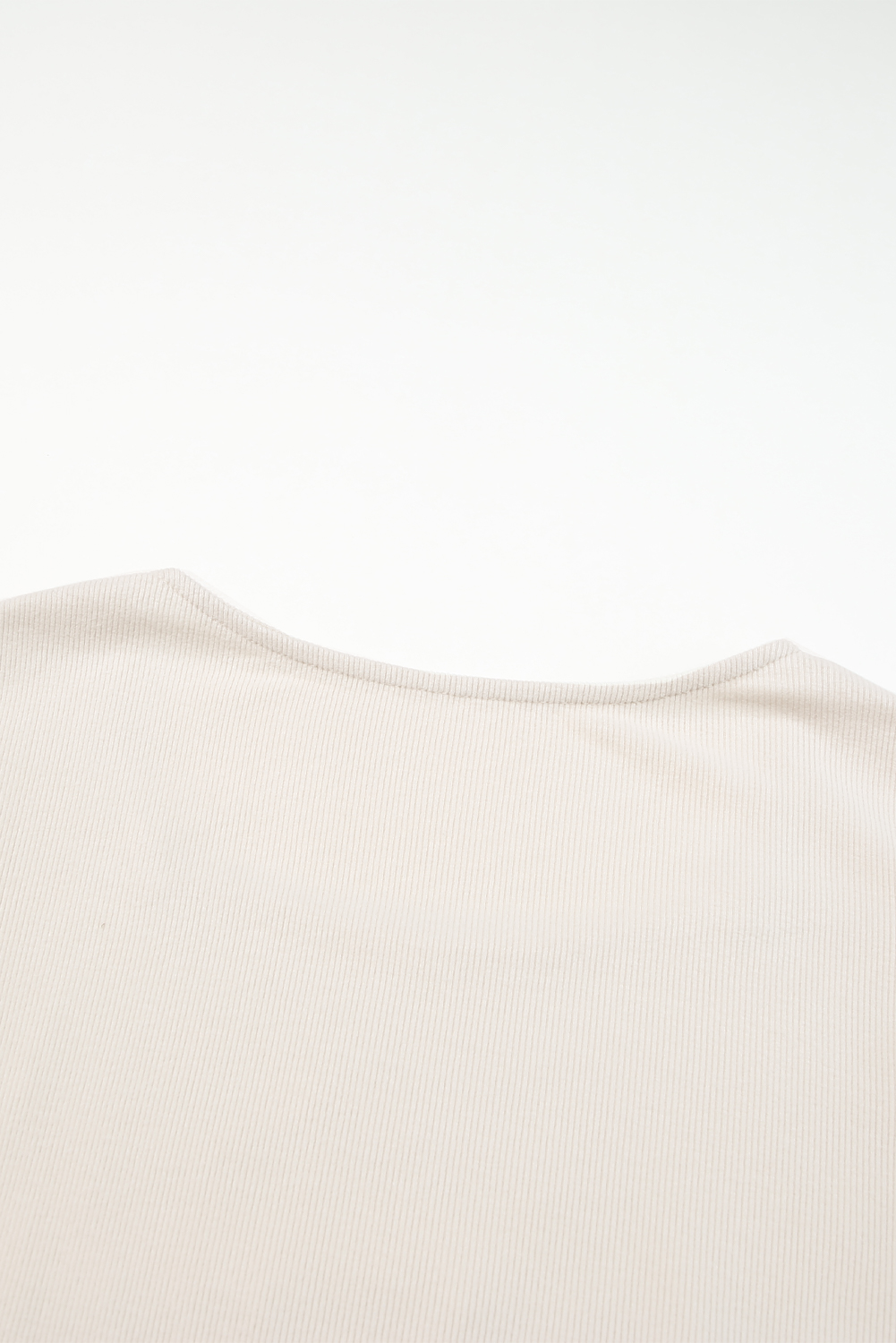 Beige Lace Contrast Casual Long Sleeve Top