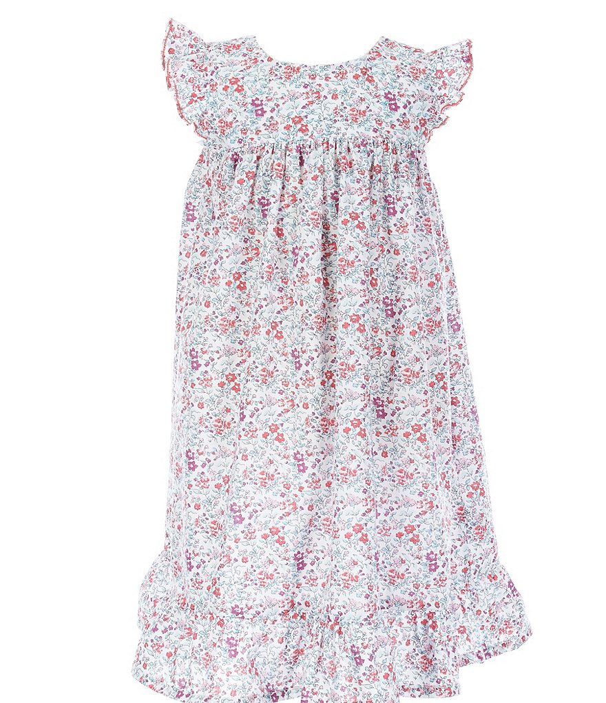 Edgehill Collection Little Girls 2T-6X Multi Floral A-Line Dress