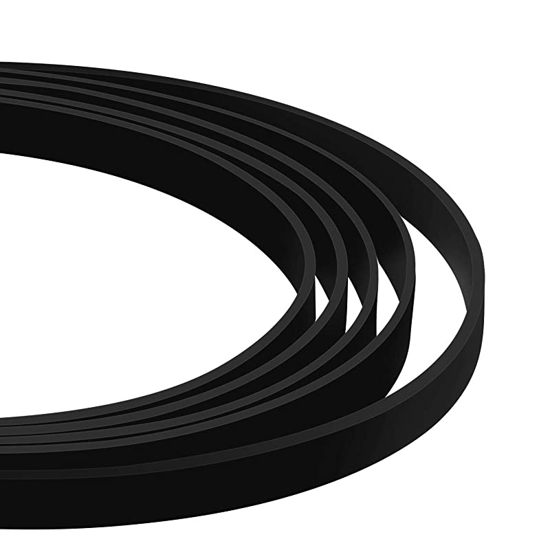 Pieces Turntable Belt Different Specifications Machine Recorder Rubber Belt for Repair Replacement Maintenance Most Kinds of Belt-Driven Turntables, 5 Sizes