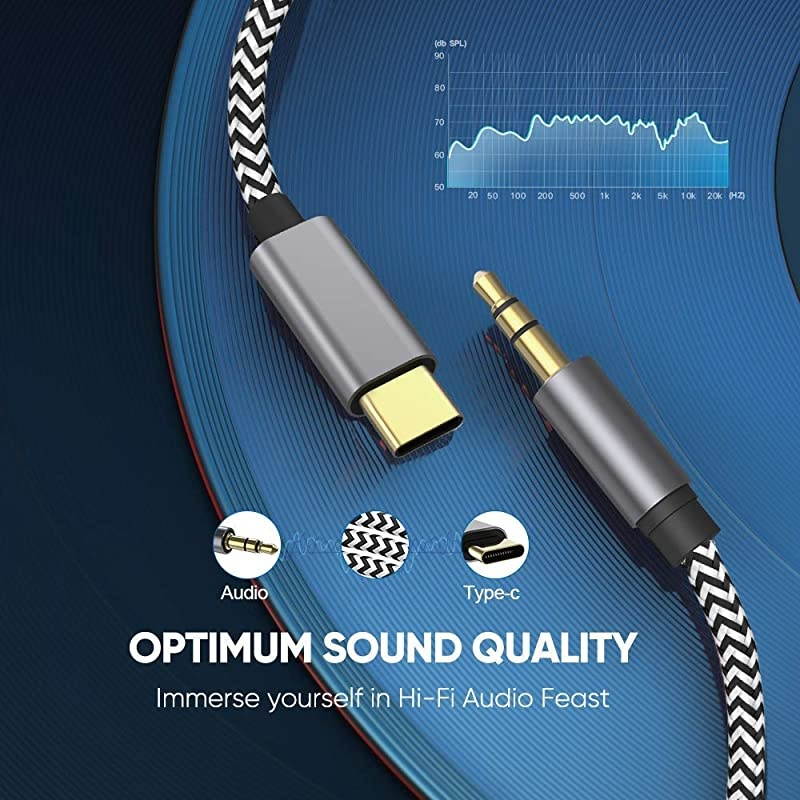 Type C to 35mm Audio Aux Jack Adapter Aux to USB C Cord Headphone Adapter for Google Pixel 344 XL Moto Z Samsung Galaxy S20 ultraS20+S20S10+S9+Note 10+101m