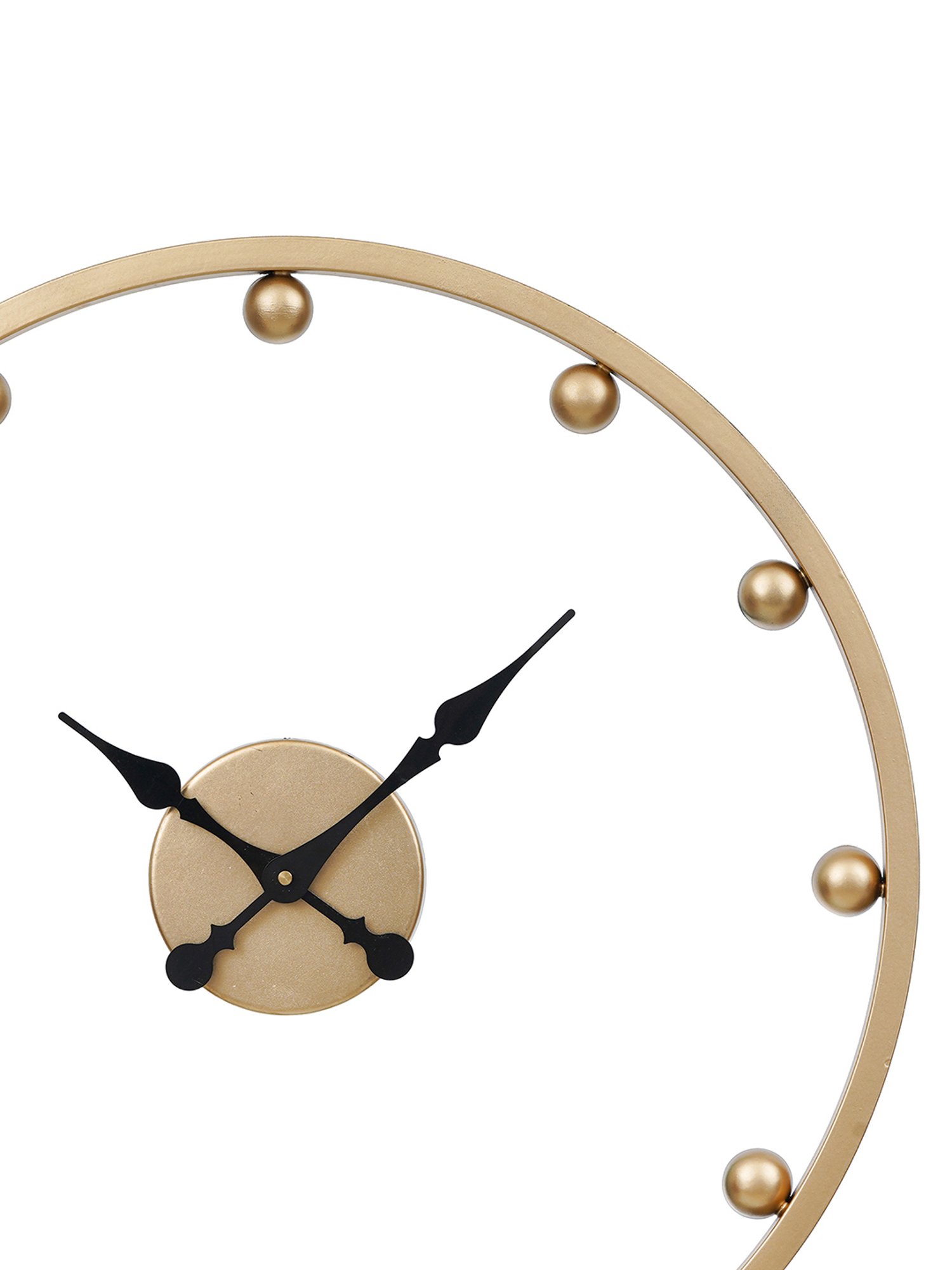 CHRONIKLE Classic Round Brass Iron Wall Clock