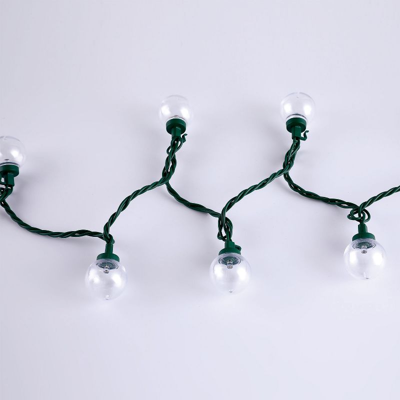 Home Heritage Outdoor Christmas 60 LED Bulb String Light w/ Wheel, Multicolored