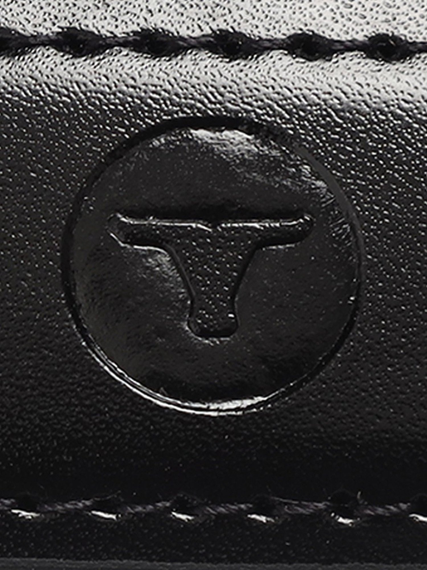 BULCHEE Black Leather Formal Belt for Men