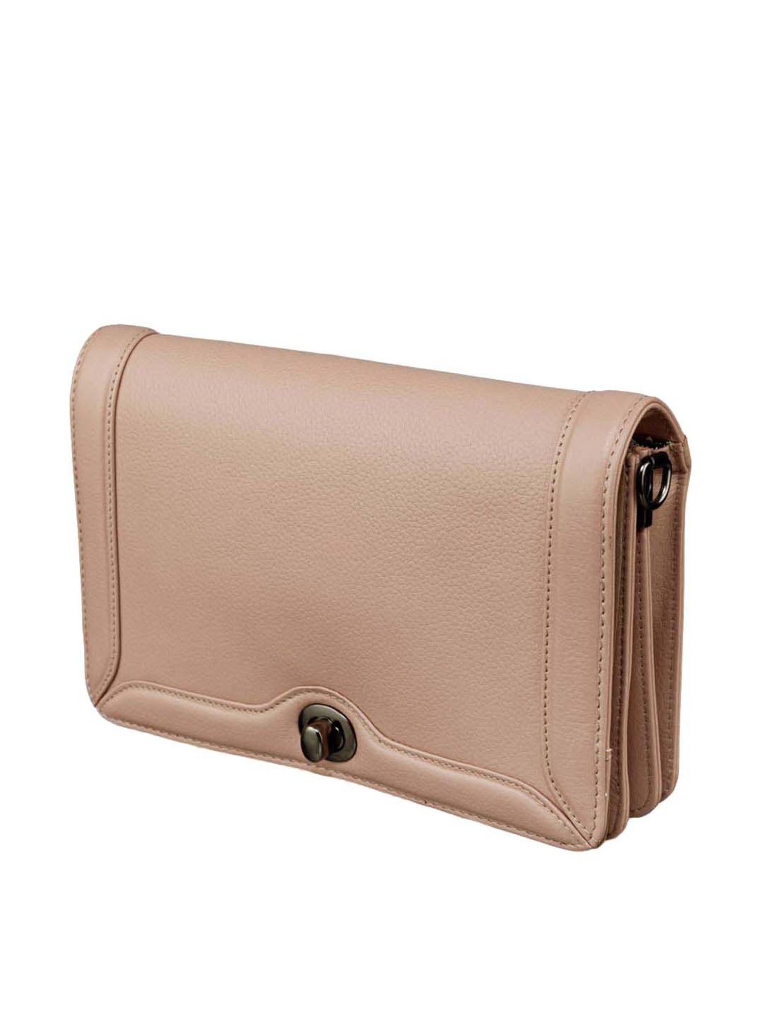 Mai Soli Pink Solid Medium Sling Handbag