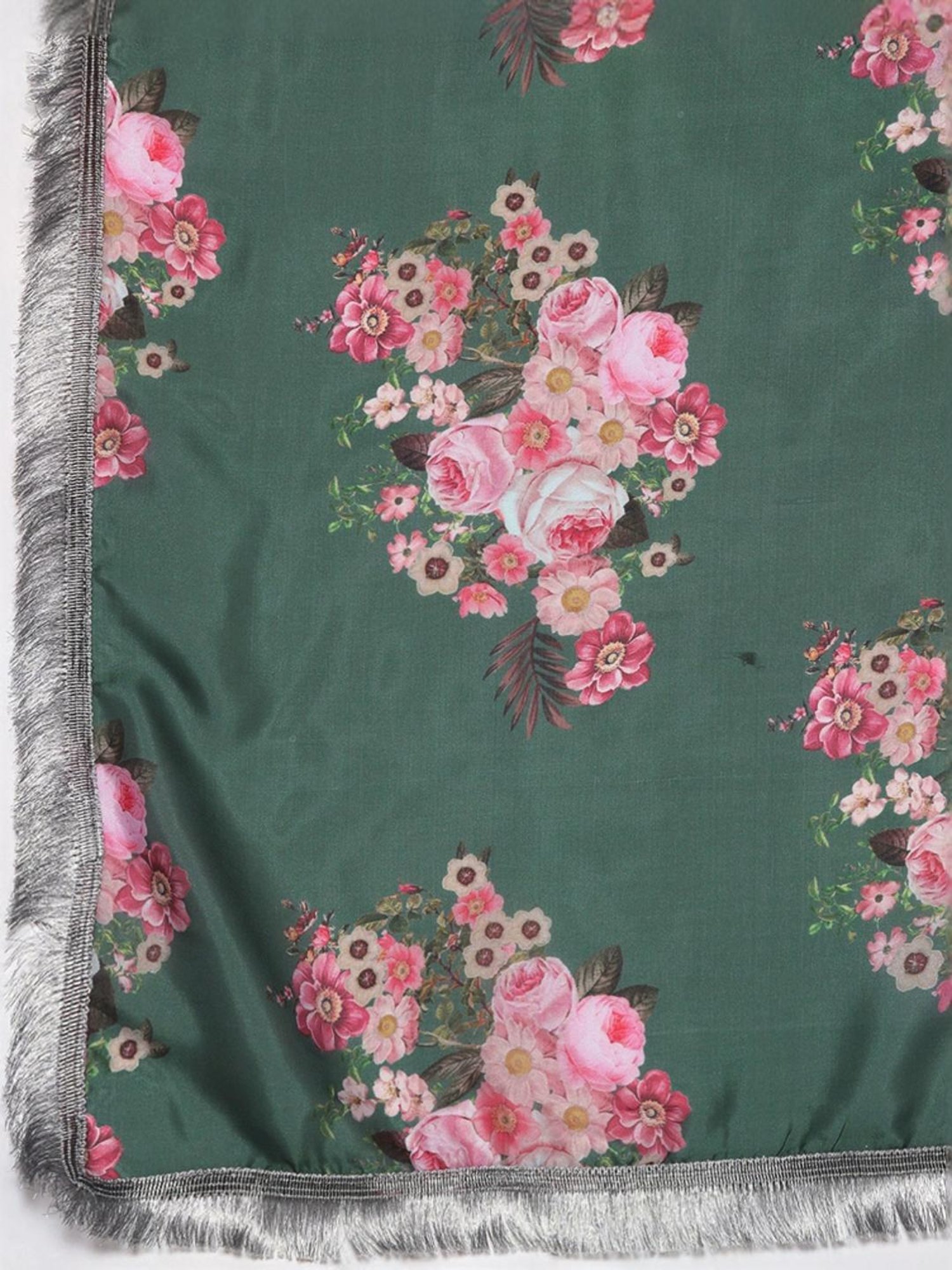 Varanga Green Embroidered Kurta Pant Set With Dupatta