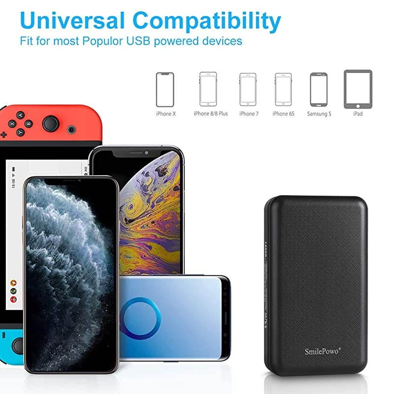 Portable Charger Power Bank 16000mAh Whit QC 30 18W PD USBC Input HighSpeed Charging Technology Phone Charger for iPhoneSamsungTablets etc