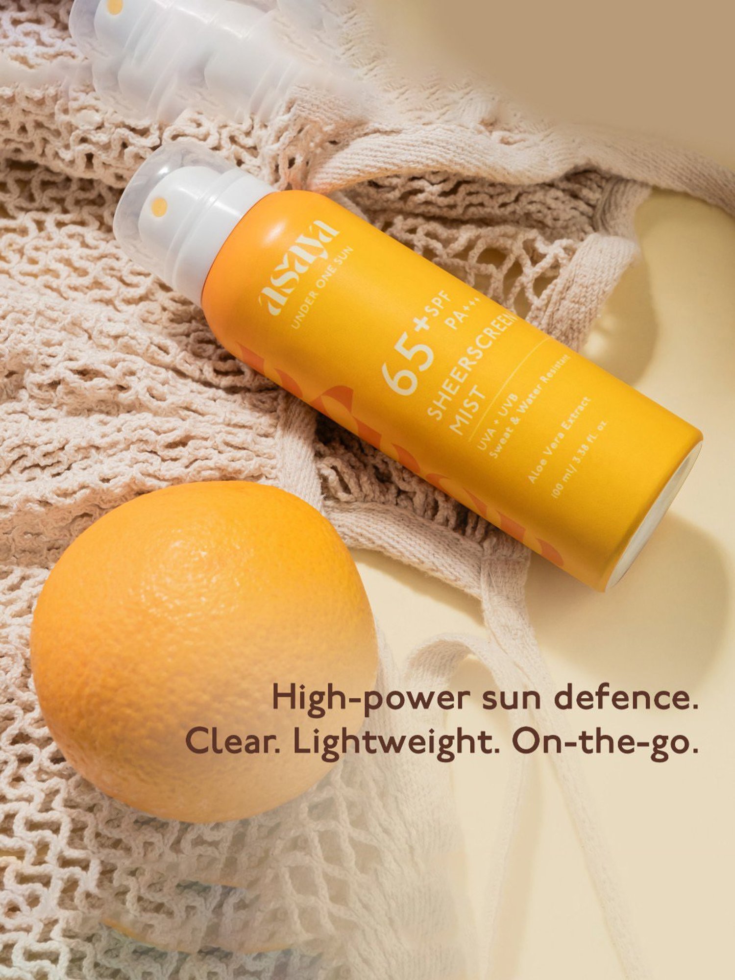 Asaya Broadspectrum Waterproof Sunscreen Spray SPF 50+ - 100 ml