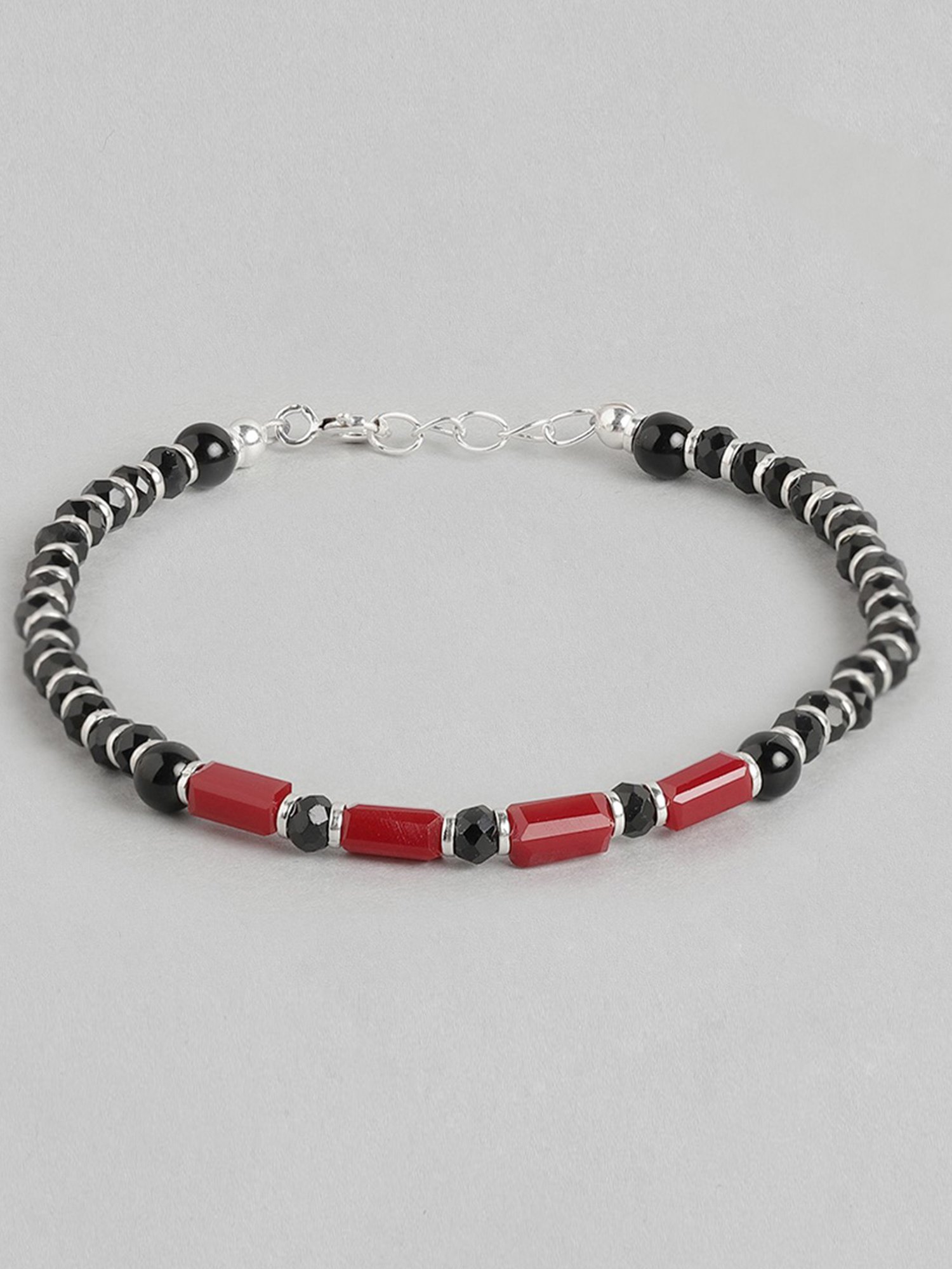 Zavya 92.5 Sterling Silver Bracelet in Rhodium-Plating