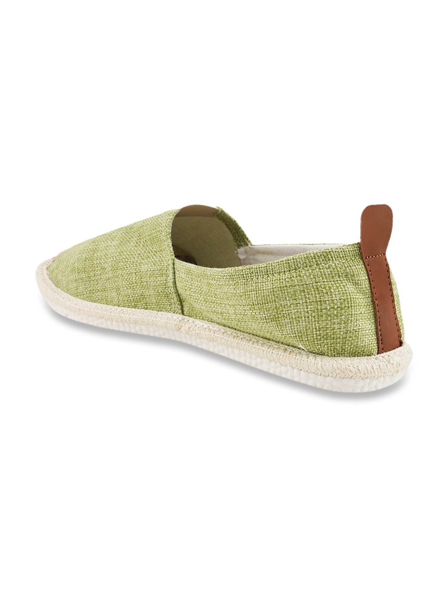 The White Pole Men's Green Espadrille Shoes