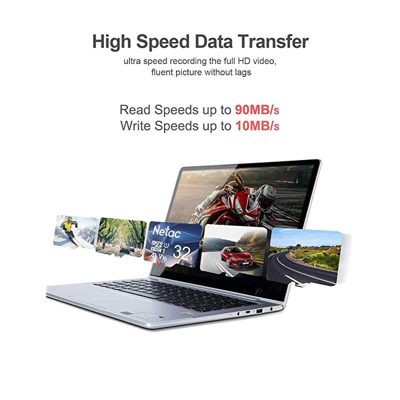 microSDHC Card Micro SD Card UHSI 90MBs 600X U1 C10 V10 A1 FAT32 High Speed TF Card P500 32GB