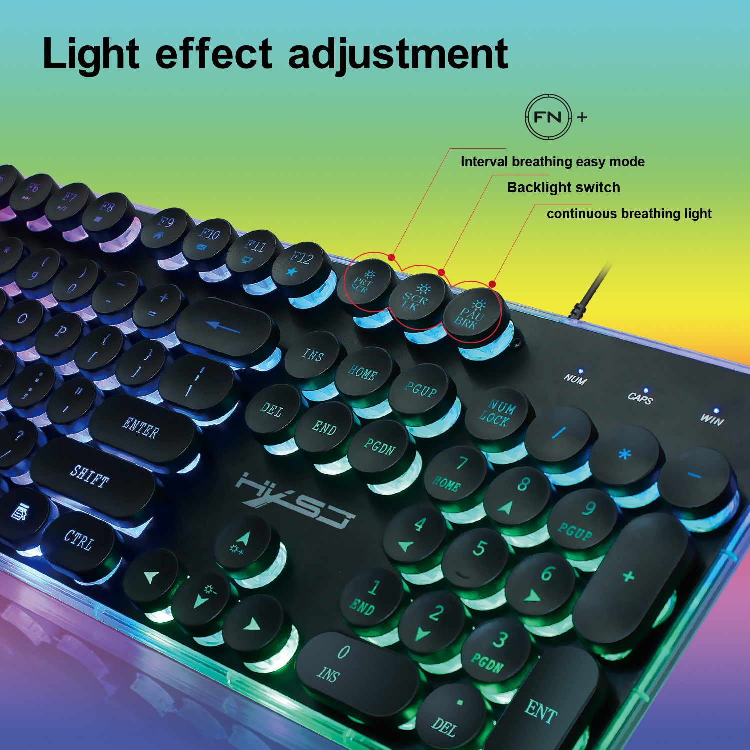 Backlit gaming keyboard RGB illuminated mouse set wired keyboard set