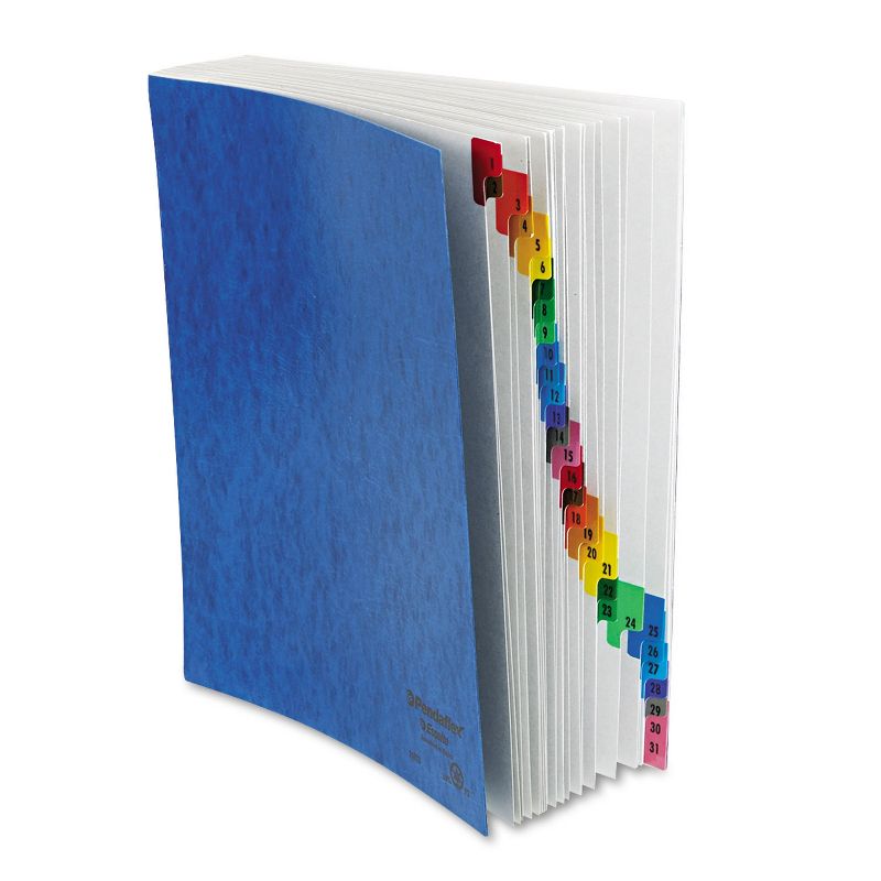 Pendaflex PressGuard Expanding Desk File 1-31 Letter Acrylic-Coated Pressboard Blue 11013