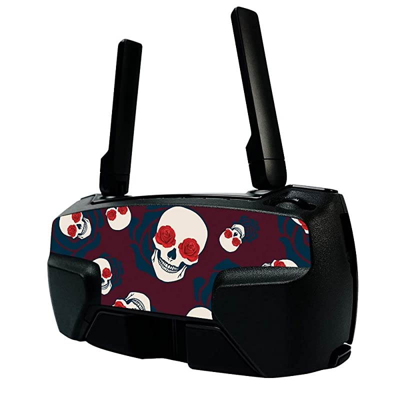 Skin for DJI Mavic Mini Portable Drone Quadcopter Skulls N Roses | Protective Durable and Unique Vinyl Decal wrap Cover | Easy to Apply Remove and Change Styles | Made in The USA